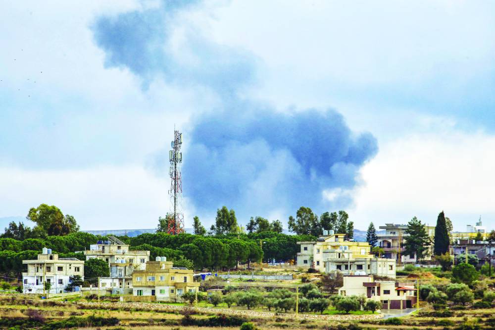 قصف جوي وصاروخي متبادل جنوبي لبنان