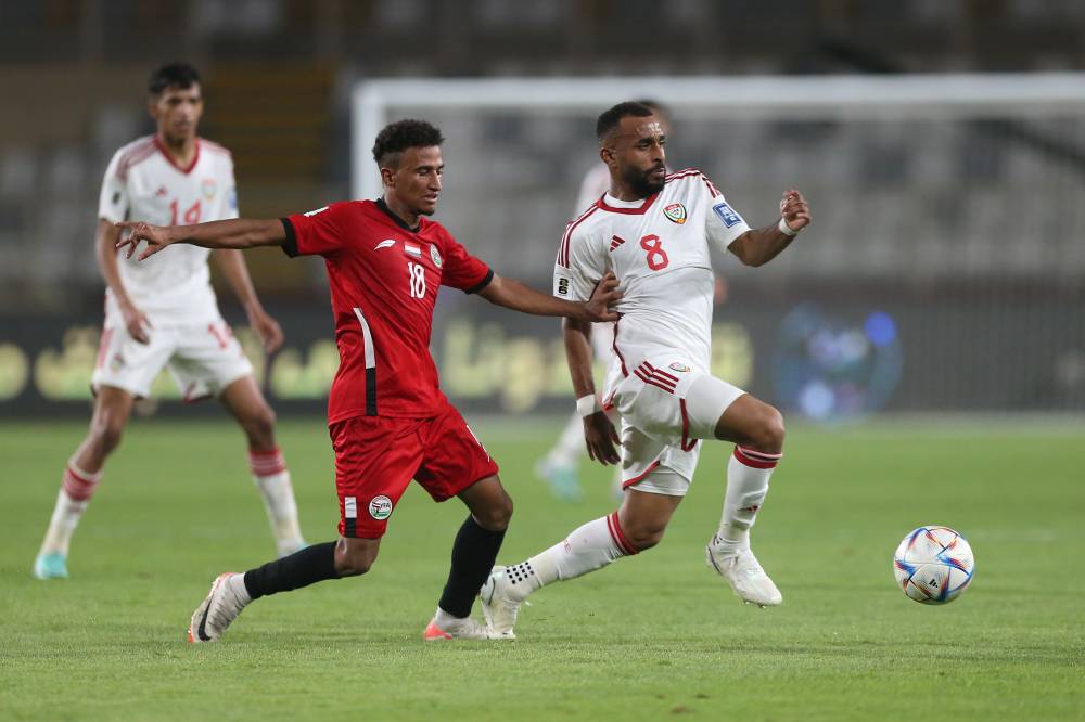 مباراة الامارات واليمن في تصفيات كأس العالم