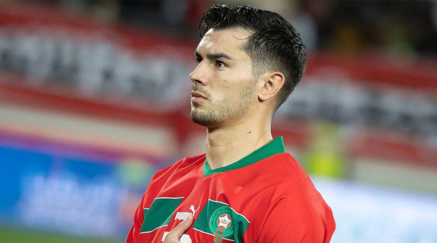  إبراهيم دياز بقميص المغرب 
