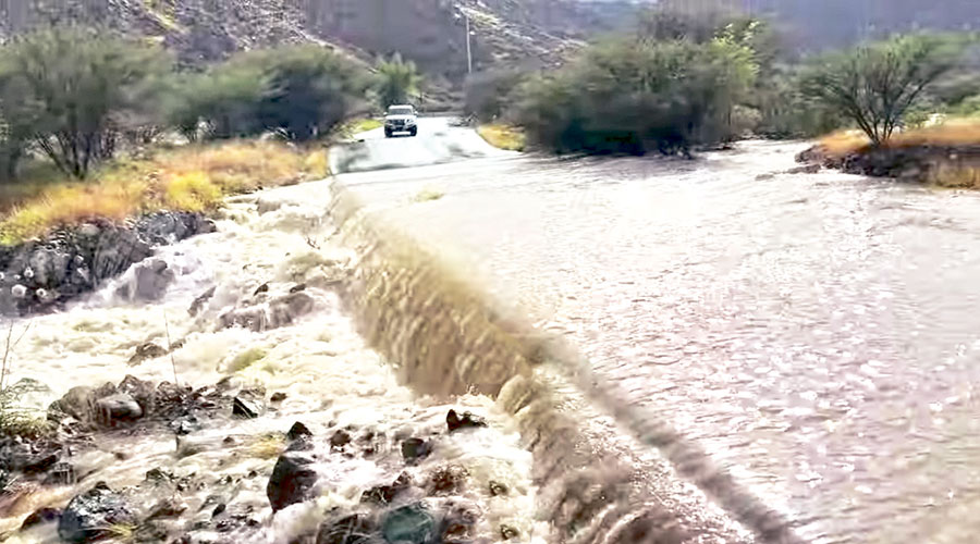 جريان أحد الأودية في المنطقة الشرقية