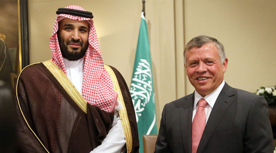 الملك عبدالله ومحمد بن سلمان