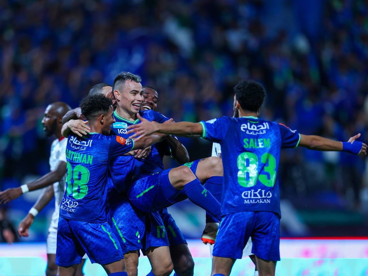 احتفالية لاعبي الفتح