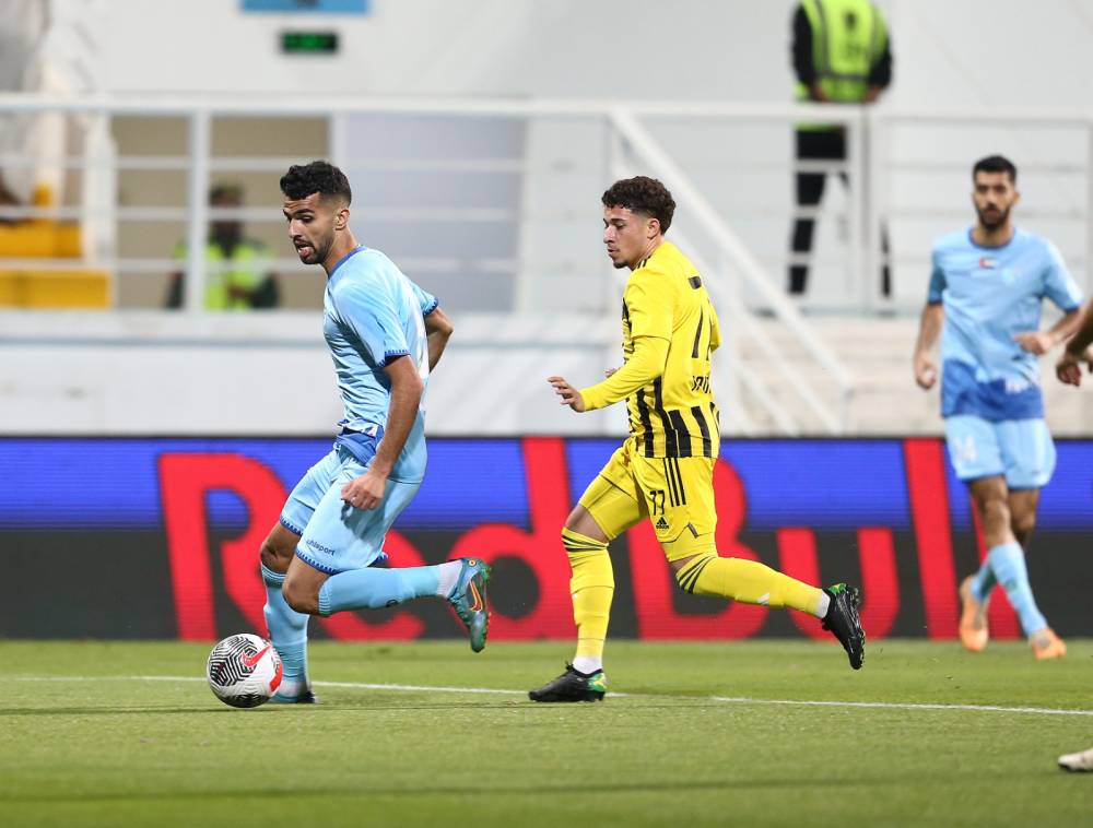 من مباراة كلباء وحتا