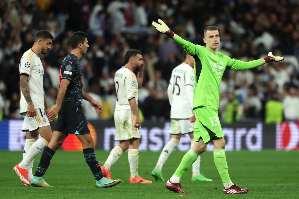 لاعبو ريال مدريد بعد الخسارة أمام سيتي