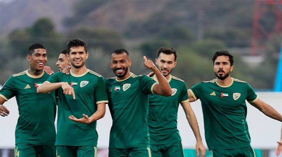 احتفالية لاعبي خورفكان
