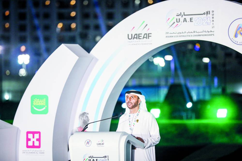 محمد المر يلقي كلمة في حفل الافتتاح