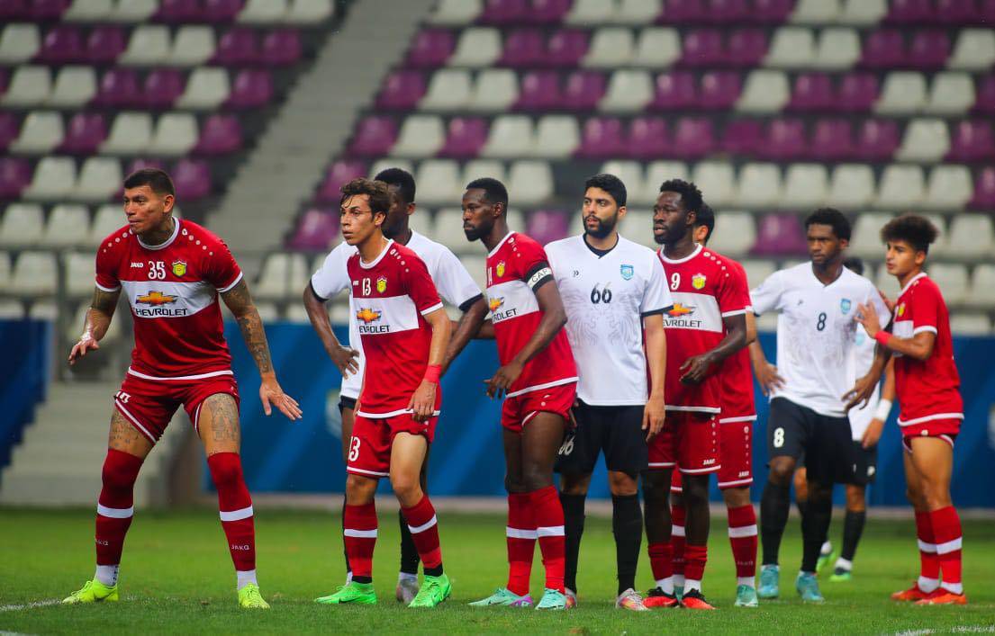من مباراة فريقي أمانة بغداد والحدود