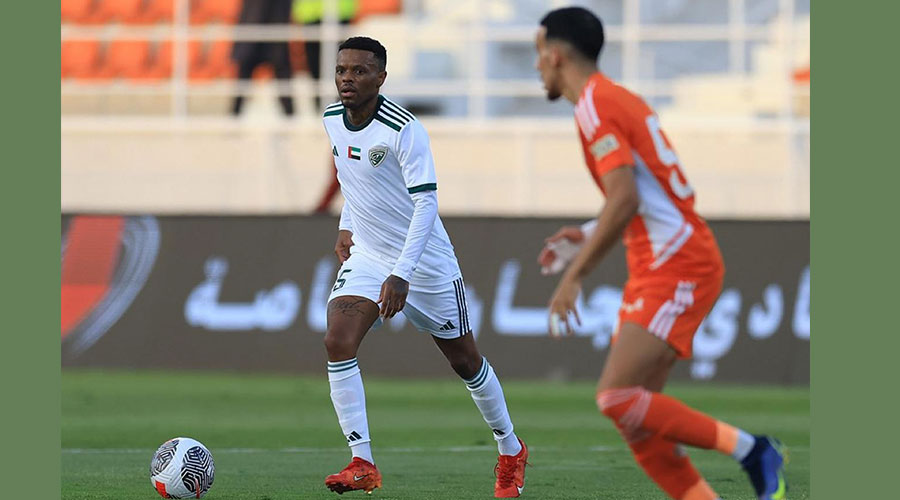من مباراة عجمان وخورفكان