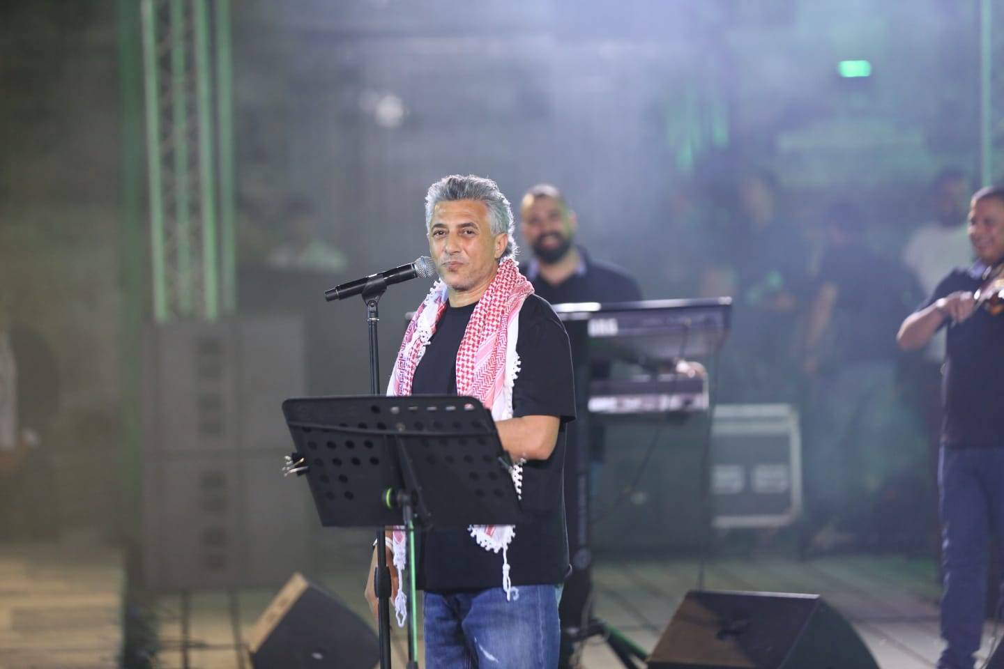 عمر العبداللات خلال الحفل