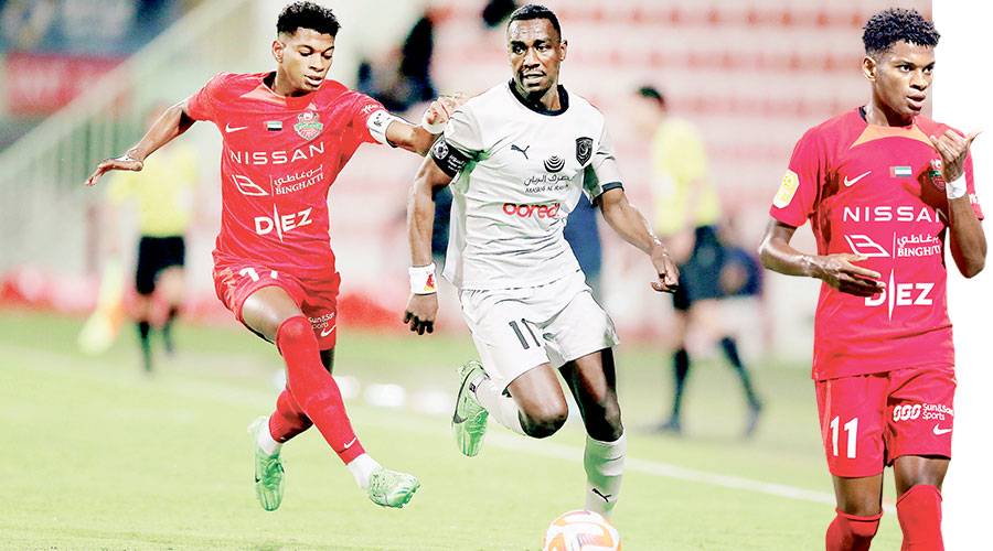 الغساني خلال مباراة أمام الدحيل القطري