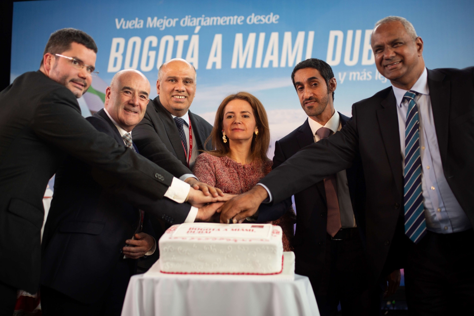 خلال الاحتفال بوصول الرحلة