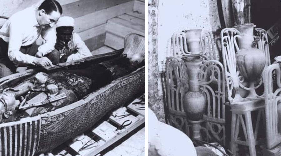 المتحف المصري يعرض صوراً لاكتشاف مقبرة «توت عنخ آمون»