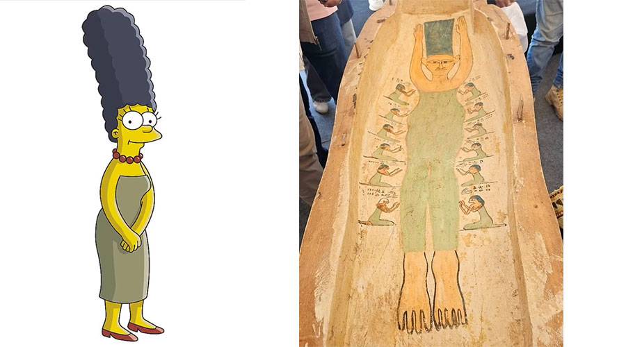 «مارج سيمبسون» مومياء فرعونية