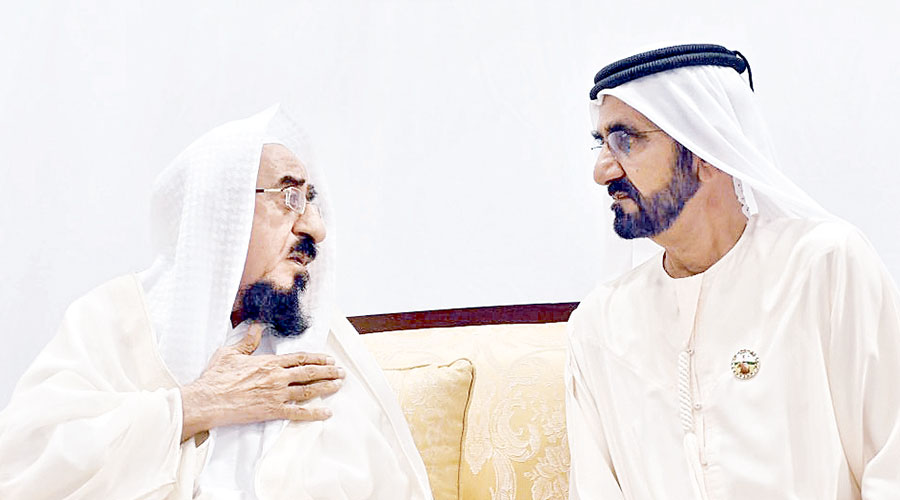 محمد بن راشد في حديث سابق مع محمد العلماء 