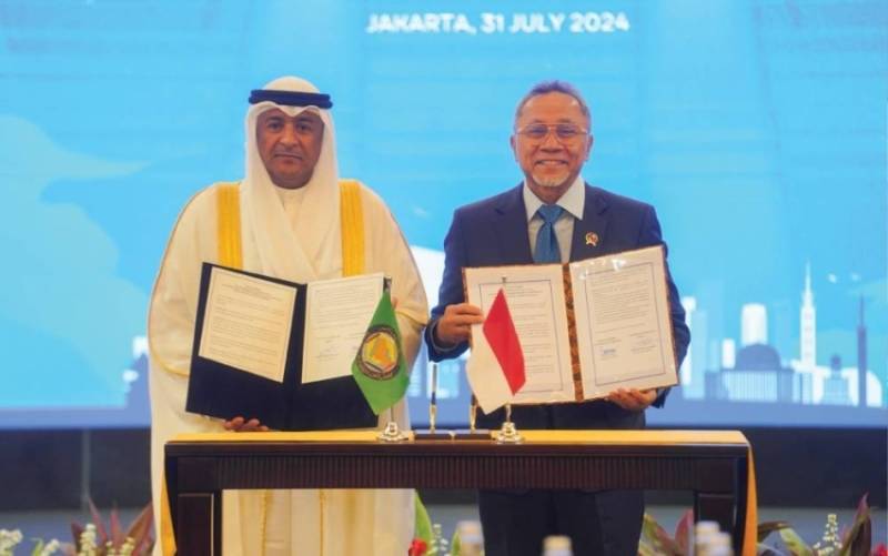 البديوي خلال اطلاق جولة المفاوضات مع إندونيسيا