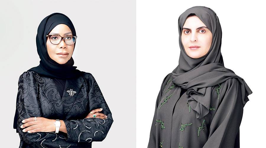  أمينة الجسمي ومباركة إبراهيم