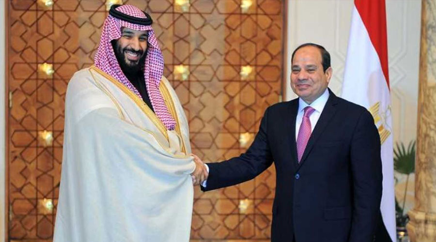 الرئيس المصري وولي العهد السعودي يبحثان تطورات الأوضاع في الأراضي الفلسطينية