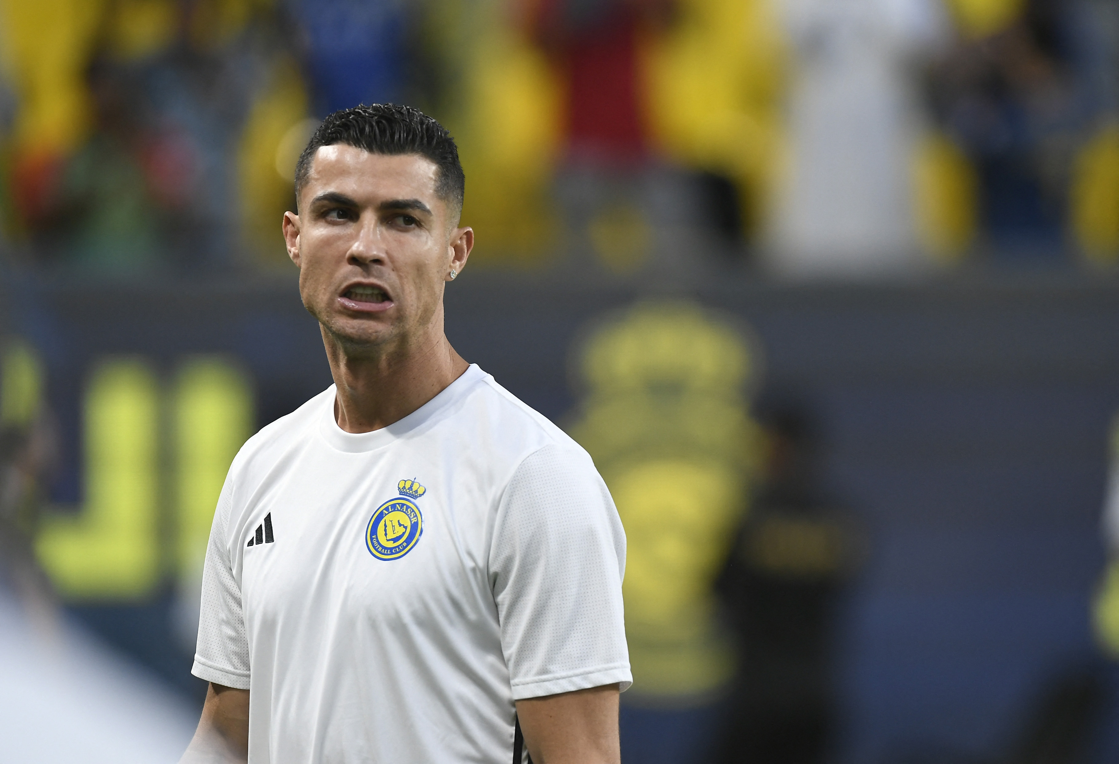 رونالدو في تمرينات النصر