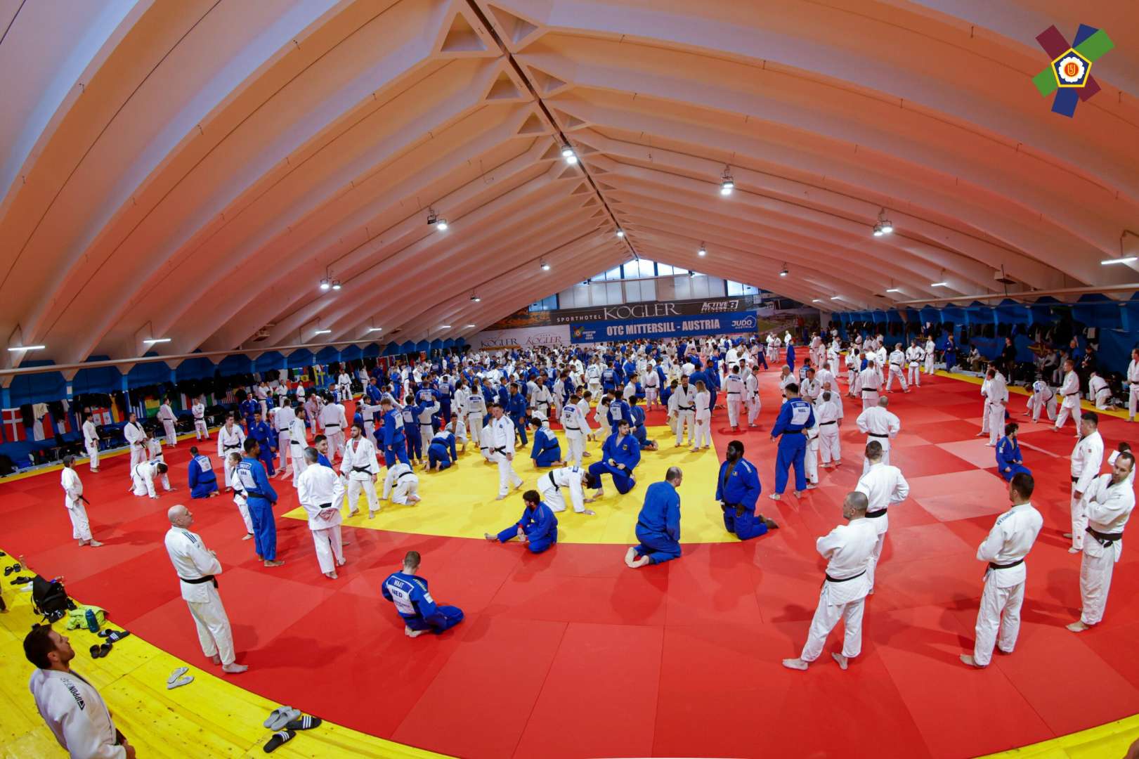 من تدريب منتخب الجودو الاول خلال المعسكر