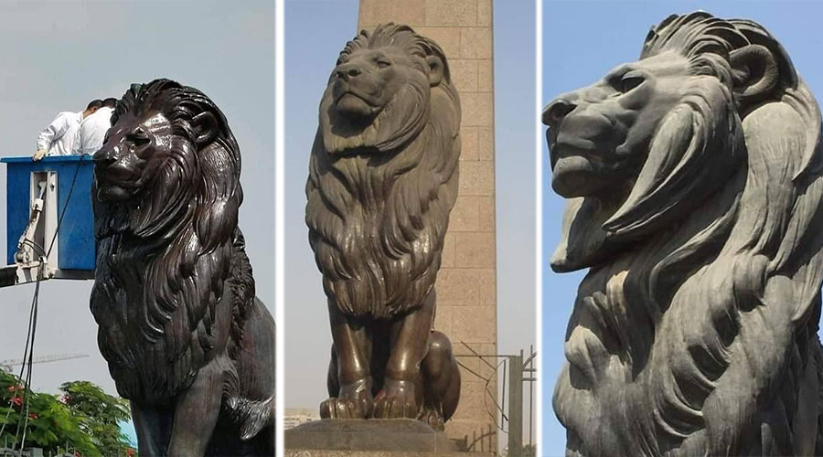 أثناء طلاء أحد الأسود