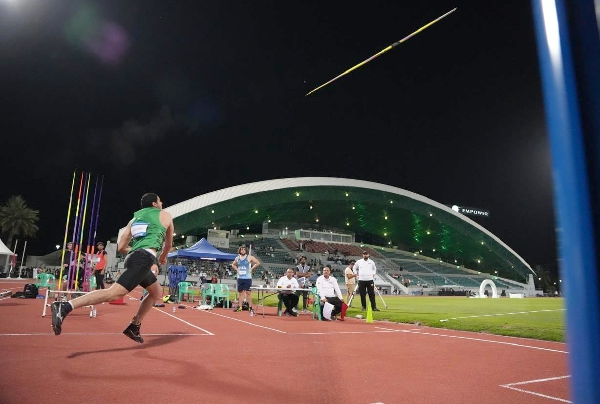 جانب من منافسات ألعاب القوى