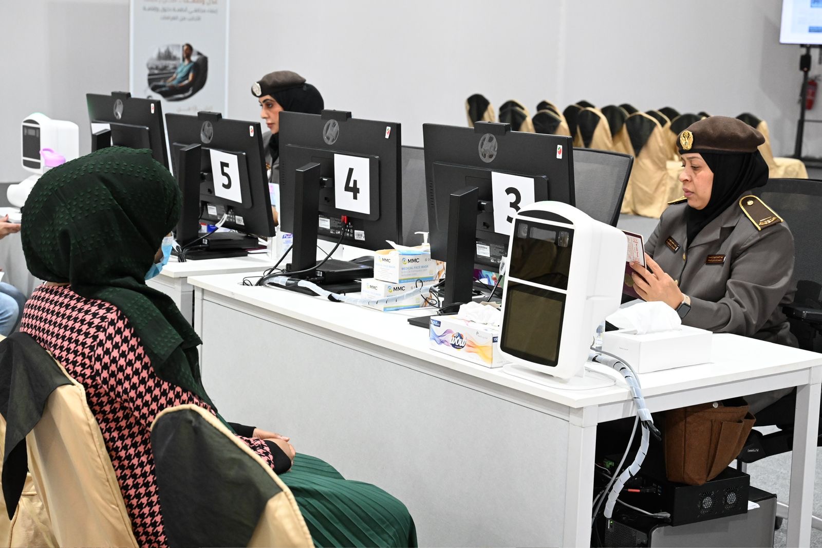 جانب من استقبال المخالفات داخل مركز العوير للنساء