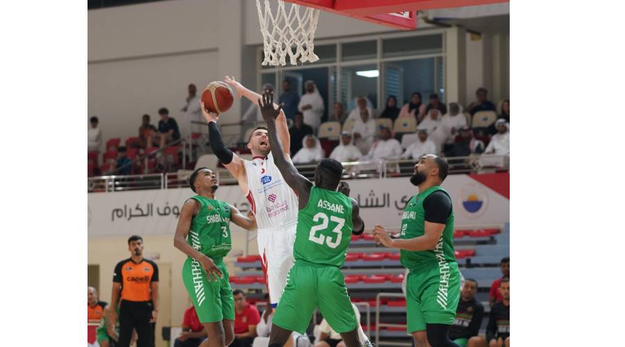 من مباراة سابقة لسلة شباب الأهلي والشارقة
