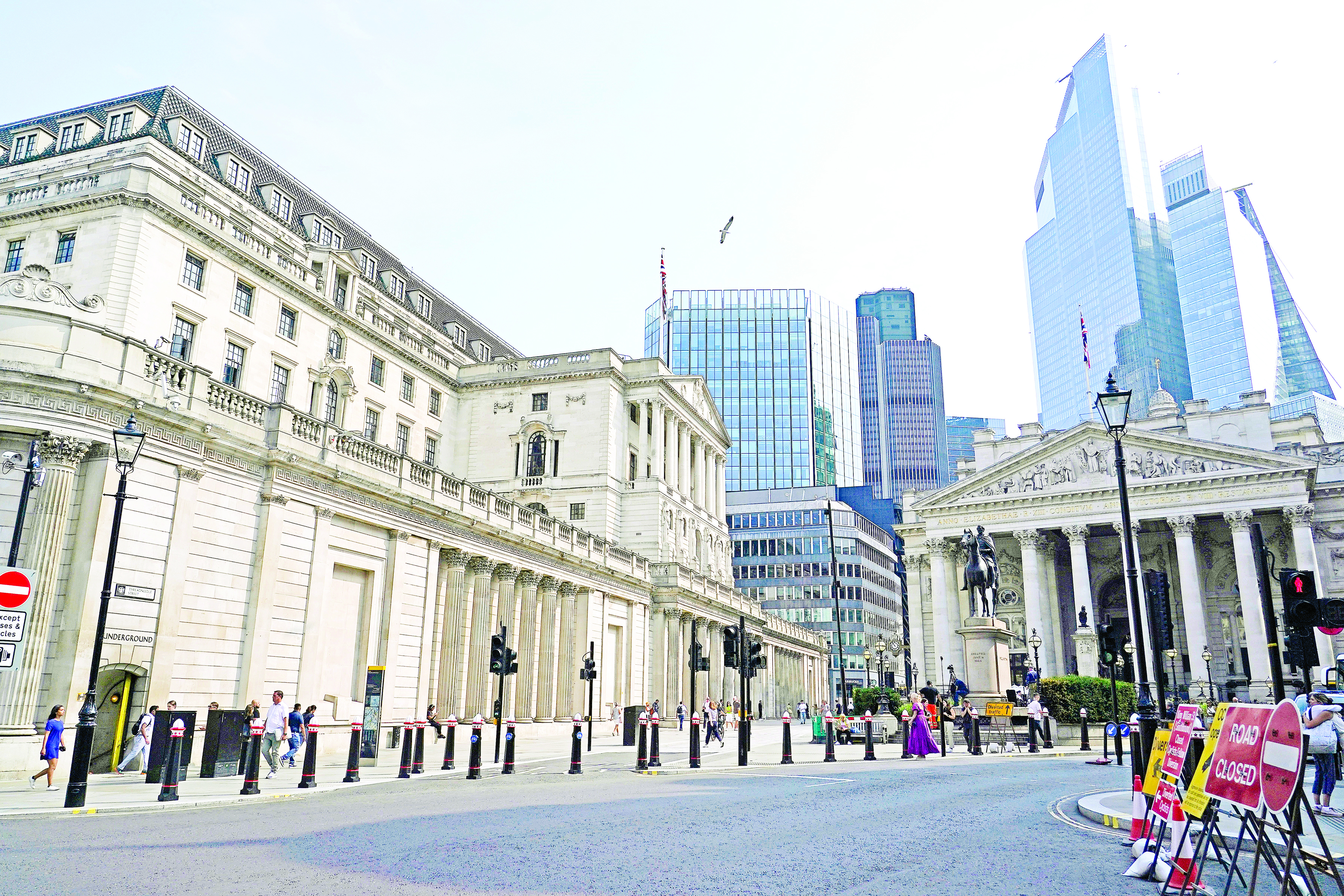 بنك إنجلترا وسط مدينة لندن