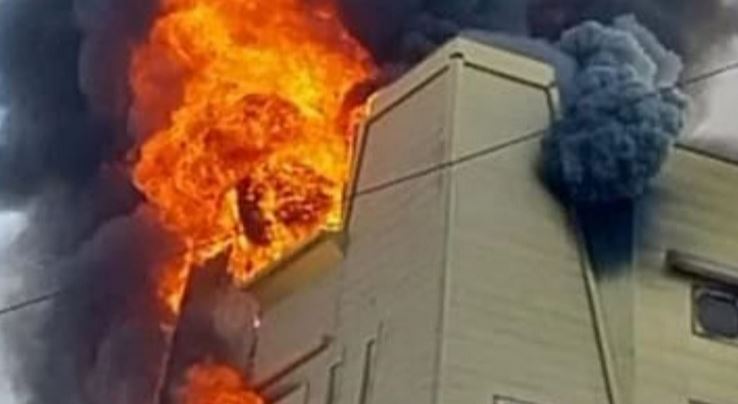 حريق هائل في أحد فنادق أسوان بمصر