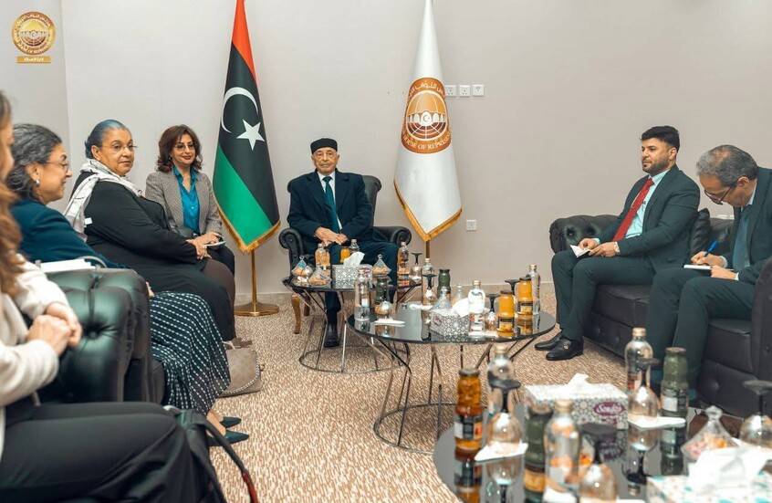 رئيس مجلس النواب الليبي يستقبل المبعوثة الأممية الخاصة (ا.ف..ب)