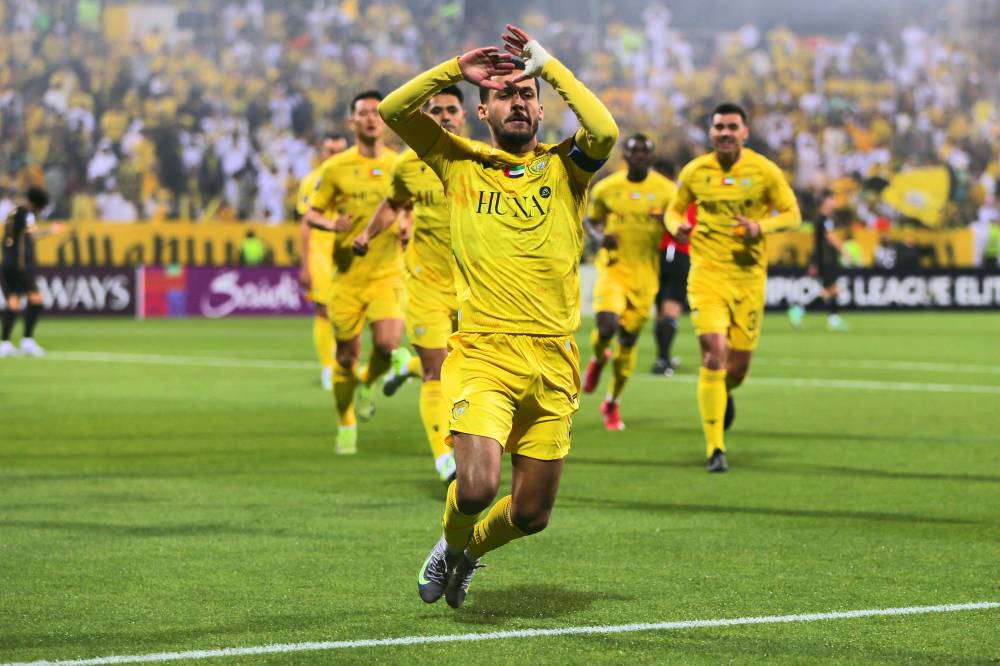 مباراة الوصل والسد القطري في ذهاب ثمن نهائي أبطال آسيا للنخبة  تصوير : (( هيثم الخاتم ))