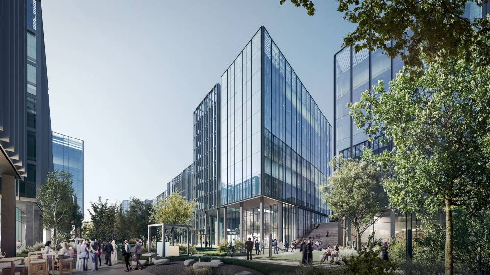 المستوى الأرضي للمنطقة التجارية المركزية في الجادة