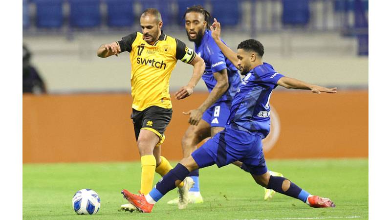 من مباراة القادسية والنصر في لقاء الذهاب