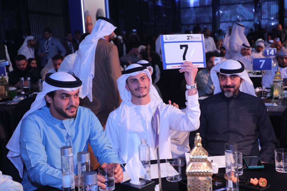 محمد بن غاطي يشارك في مزاد «أنبل رقم» الخيري بـ44.2 مليون درهم