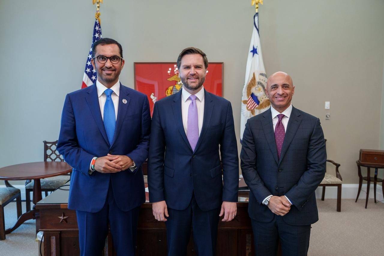 الجابر والعتيبة مع نائب الرئيس الأمريكي