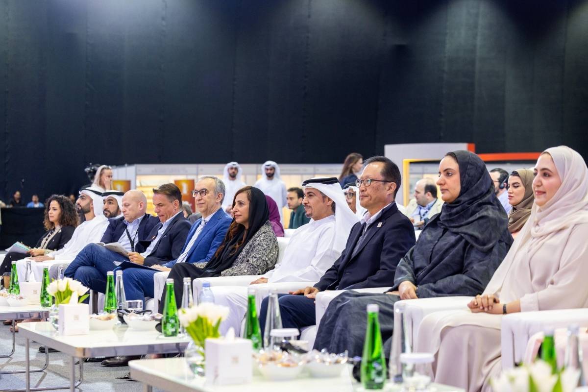 الشيخة بدور القاسمي تحضر افتتاح مؤتمر «الموزعين الدولي» وفي الصورة أحمد بن ركاض العامري