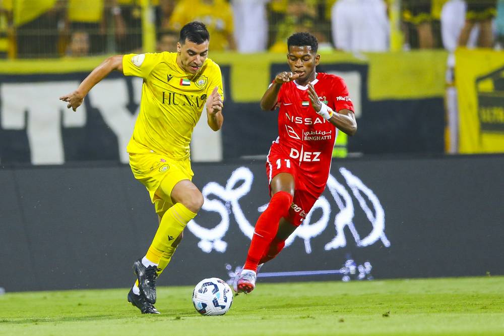 مباراة الوصل وشباب الأهلي في دوري أدنوك (( محمد شعلان ))