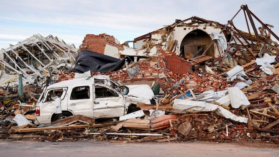 مقتل 21 شخصاً جراء العواصف والأعاصير في كنتاكي وميزوري بأمريكا