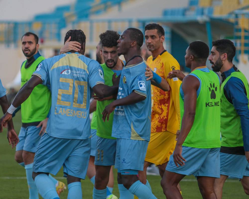 احتفالية لاعبي الظفرة
