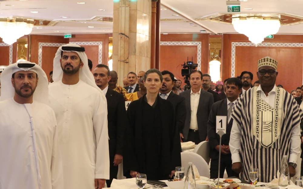 أقام سفراء الدول الإفريقية لدى الدولة حفل استقبال بمناسبة «يوم إفريقيا».