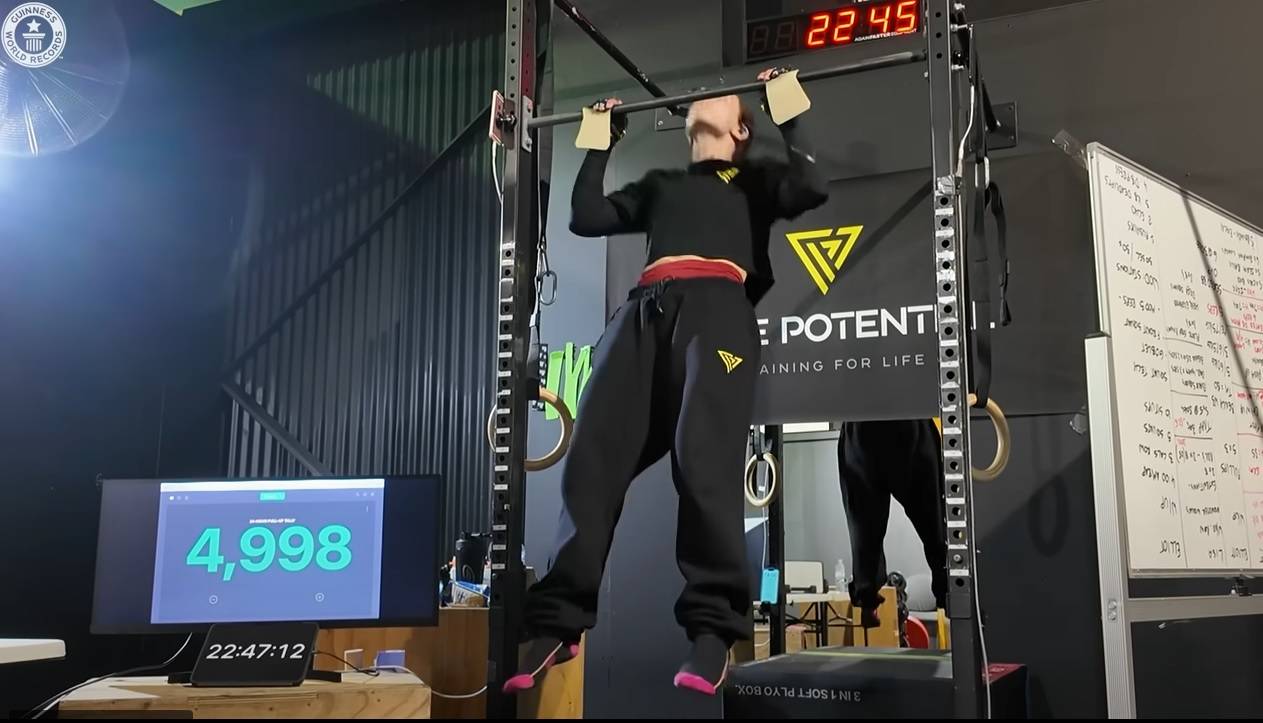 أوليفيا فينسون أثناء المحاولة