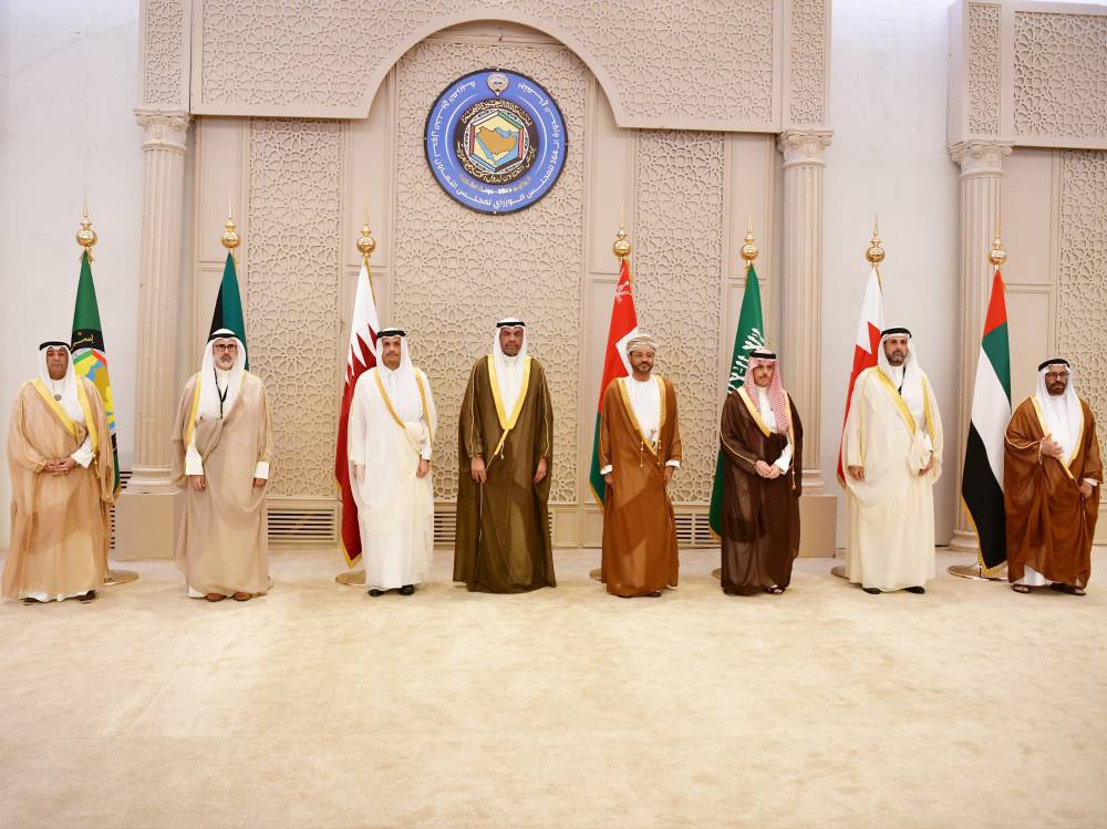 المرر في لقطة جماعية مع وزراء خارجية دول مجلس التعاون الخليجي ( وام)