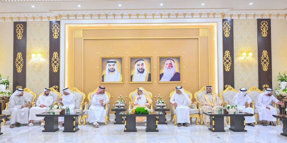 النعيمي والشرقي والمعلا وسعود بن صقر يواصلون استقبال المهنئين بعيد الأضحى