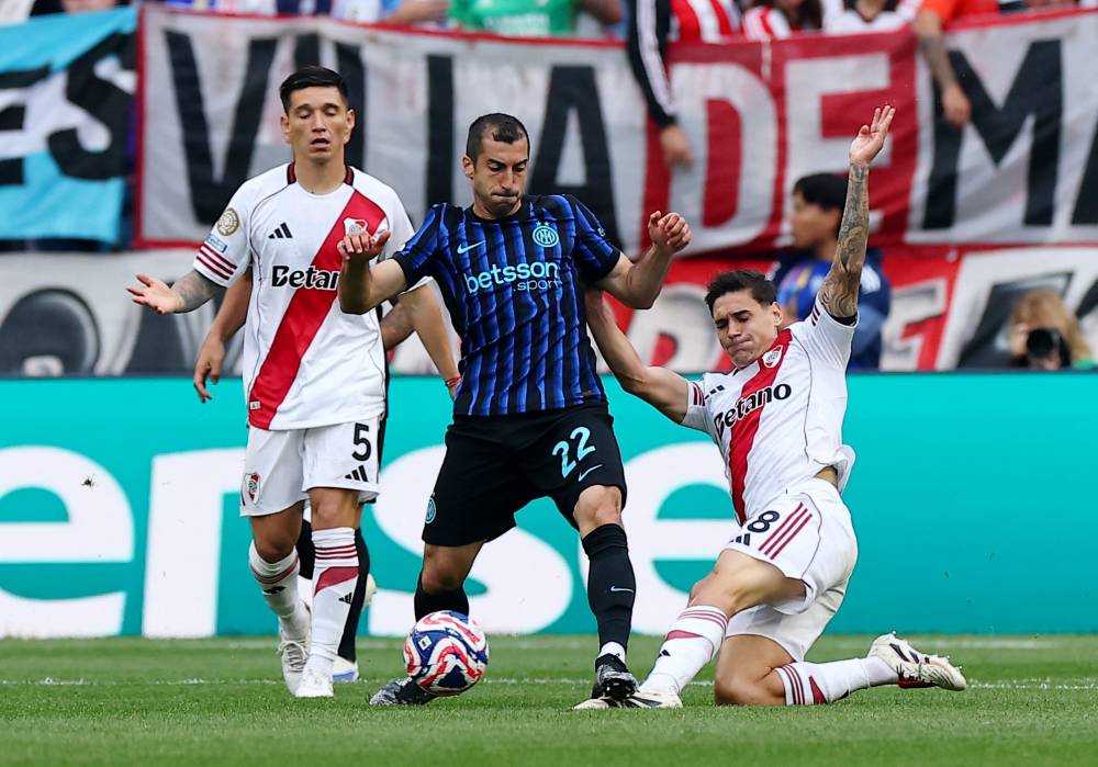 من مباراة إنتر وريفر بليت