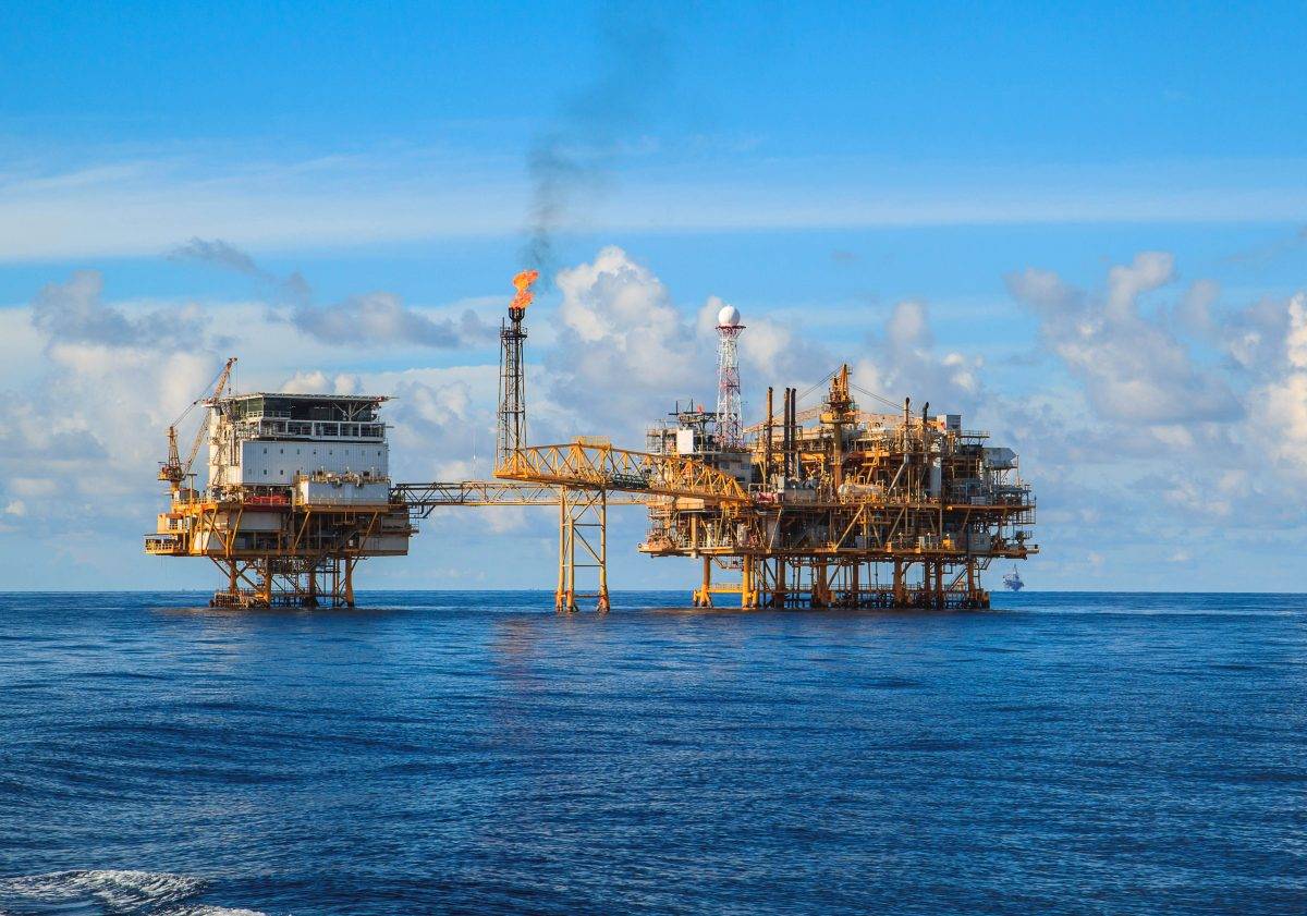 منصة غاز بحرية