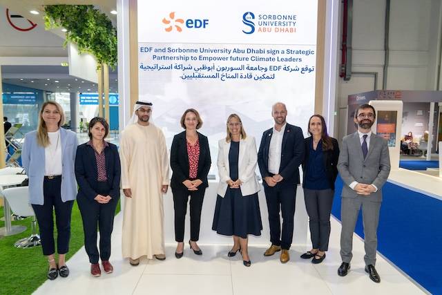 «سوربون أبوظبي» تعقد شراكة لتعزيز الطاقة النظيفة