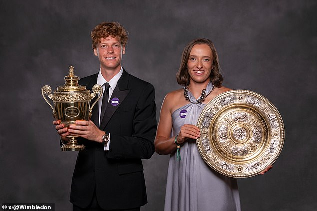 شفيوتيك وسينر في حفل ويمبلدون