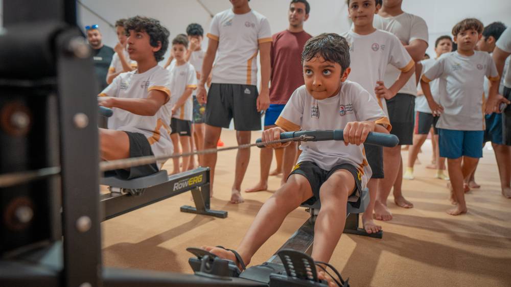 المشاركون الصغار خلال فعاليات البرنامج