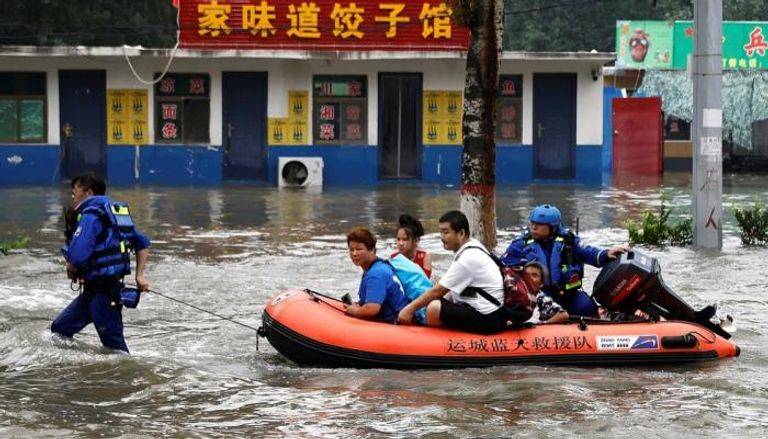 ثمانية قتلى وأربعة مفقودين بفيضانات في شمال الصين