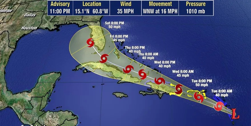 العاصفة إيميلدا